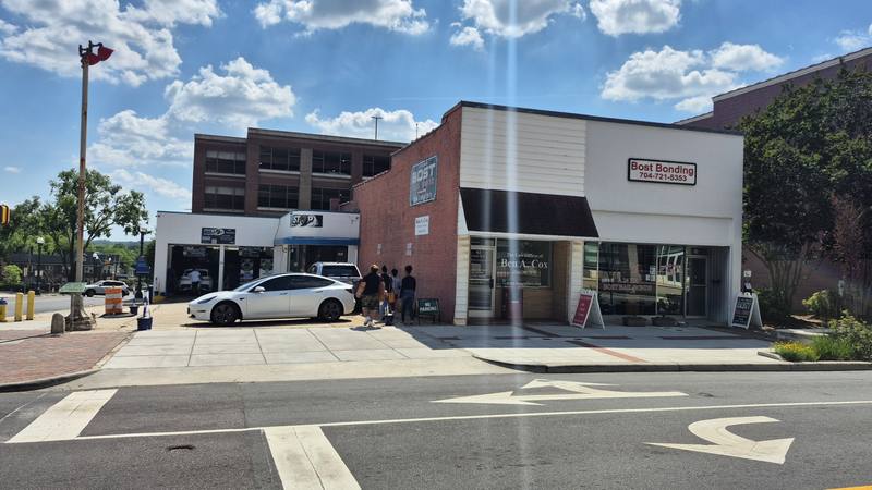 One Stop and Bost Bonding at Corban Ave and Union St N corner downtown Concord NC