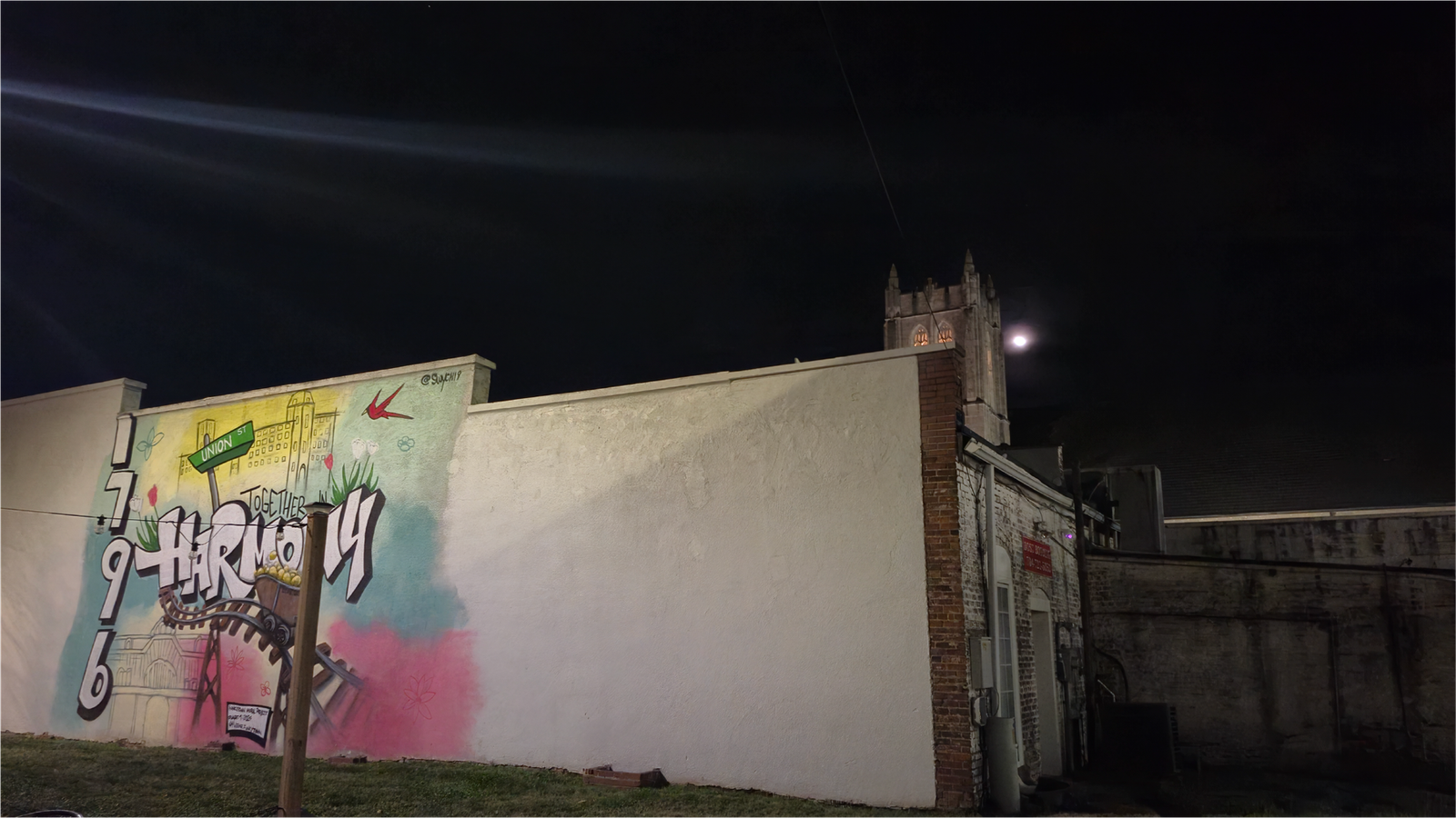 Harmony Mural on SW Union Street downtown Concord NC