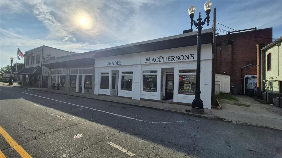 Shades Salon MacPherson Fanous Mary Jane storefront row Cabarrus Ave E Concord NC