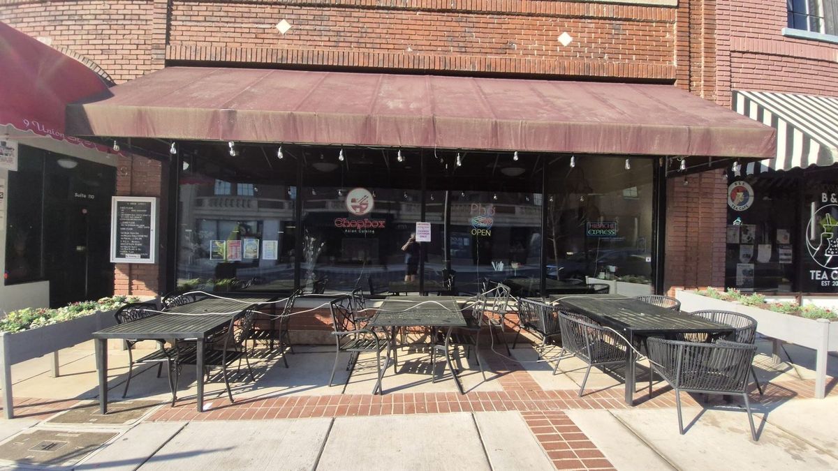 The Chop Box storefront Union Street downtown Concord NC