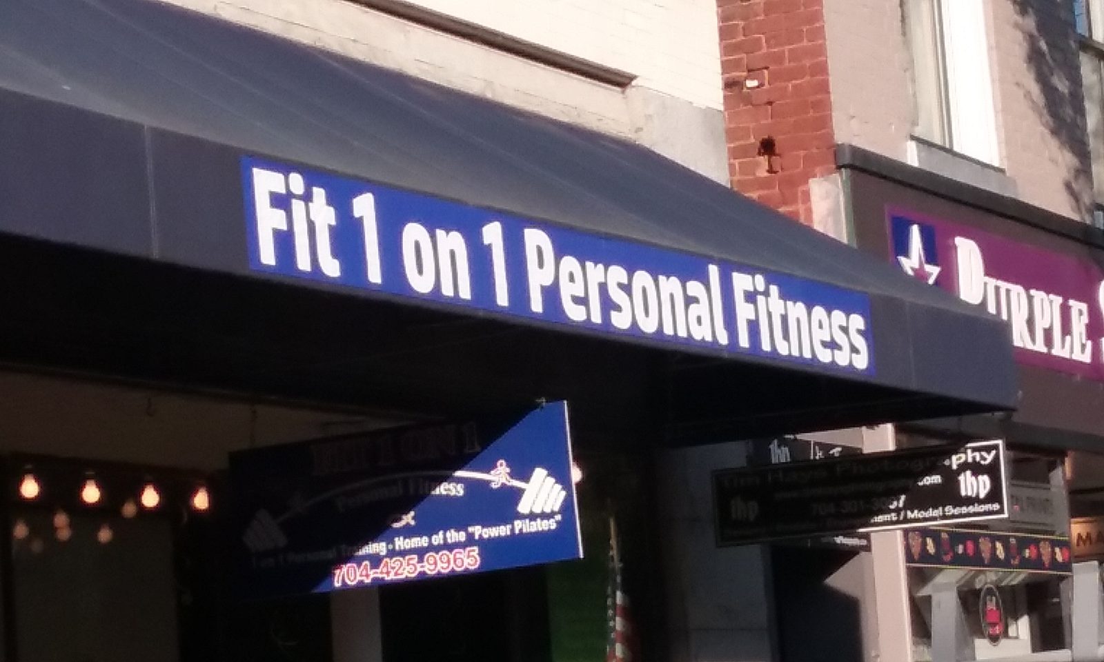 Fit 1 on 1 Personal Fitness storefront 36 Union St S Concord NC