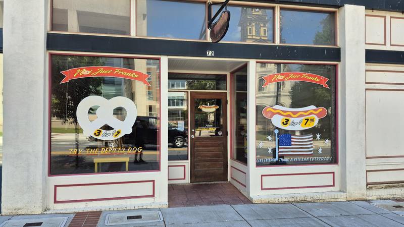 Not Just Franks storefront downtown Concord NC