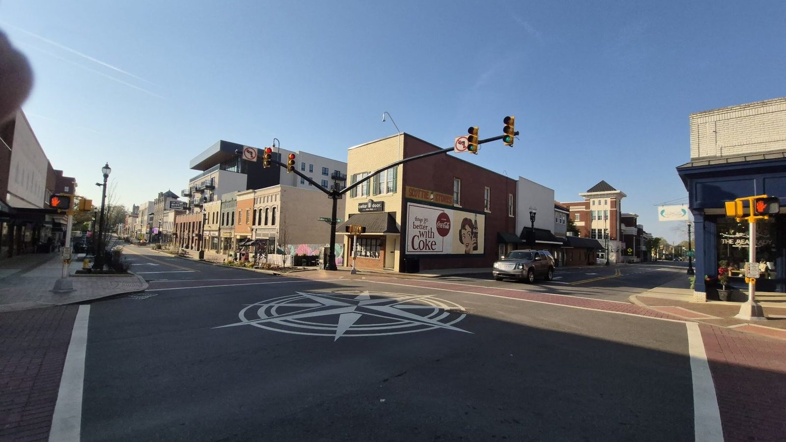 South Union Street downtown Concord NC near Ellis Fine Jewelers