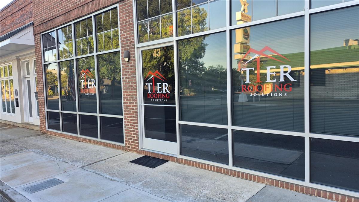 Tier 1 Roofing Solutions storefront at 43 Church St S, Concord NC