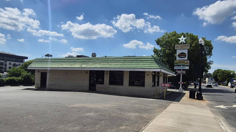 Whataburger Church Street storefront downtown Concord NC